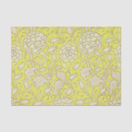 William Morris -アールヌーボーワイルドチューリップ – 黄 薄葉紙