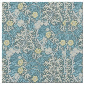 William Morris,アールヌーボー模様，海藻，青，f ファブリック (クローズアップ)