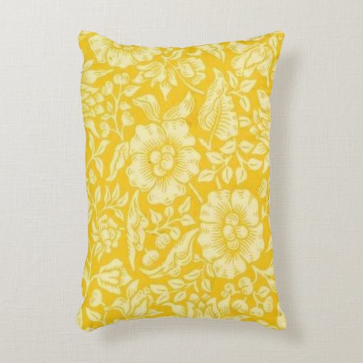 William Morris – イエローモロー アクセントクッション (正面(垂直))