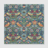 William Morris – イチゴ泥棒の磁気カード (正面)