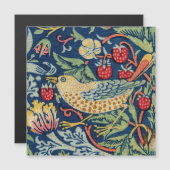 William Morris – イチゴ泥棒の磁気カード (正面/裏面)