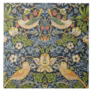 William Morris – イチゴ泥棒フローラルパターン タイル