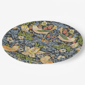 William Morris – イチゴ泥棒フローラルパターン ペーパープレート (アングル)