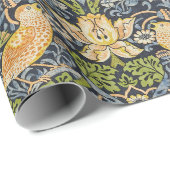 William Morris – イチゴ泥棒フローラルパターン ラッピングペーパー (ロールコーナー)