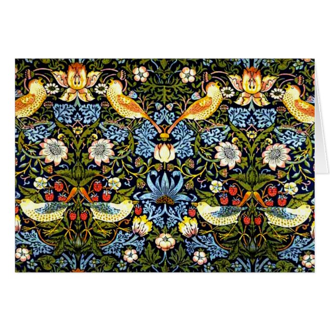 William Morris：イチゴ泥棒ヴィンテージデザイン (正面横)