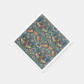 William Morris – イチゴ泥棒 スタンダードカクテルナプキン (角)