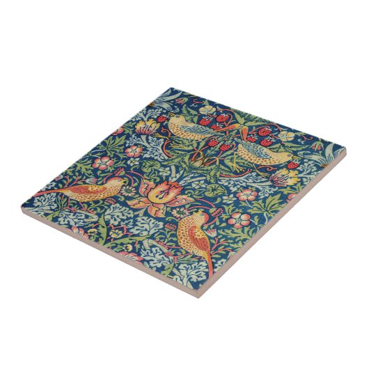 William Morris – イチゴ泥棒 タイル (側面)