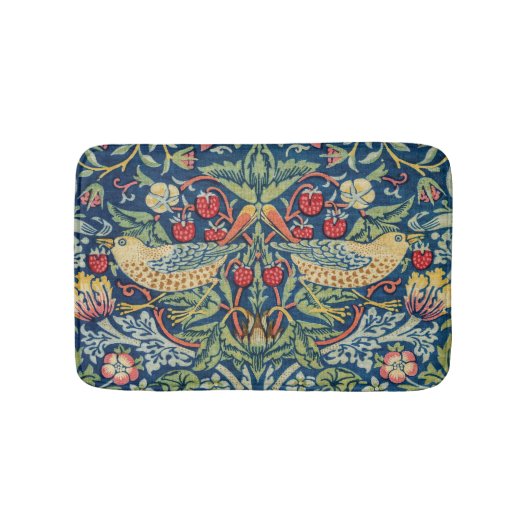 William Morris – イチゴ泥棒 バスマット (正面)