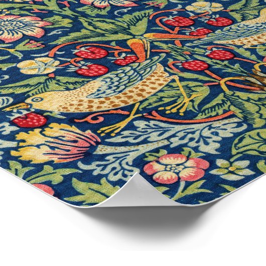 William Morris – イチゴ泥棒 ポスター (角)