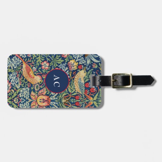 William Morris – イチゴ泥棒 ラゲッジタグ (正面横)