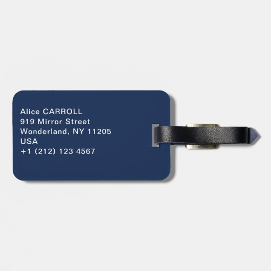 William Morris – イチゴ泥棒 ラゲッジタグ (裏面横)