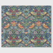 William Morris – イチゴ泥棒 ラッピングペーパー (フラット)