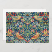 William Morris – イチゴ泥棒 招待状 (正面/裏面)