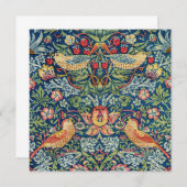 William Morris – イチゴ泥棒 招待状 (正面/裏面)