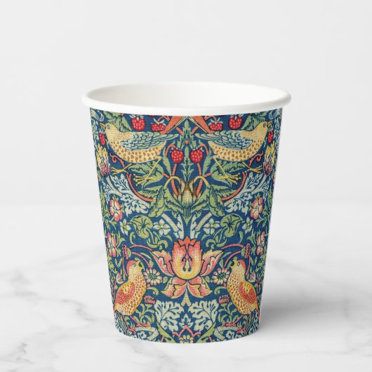 William Morris – イチゴ泥棒 紙コップ (裏面)