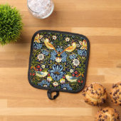 William Morris – イチゴ泥棒 鍋敷き (トップダウン)