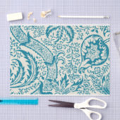 William Morris、インディアンパターン、ターコイズ 薄葉紙 (クラフト)