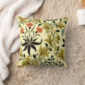 William Morris – セラディネ人気がある、パターン、 クッション (ブランケット)