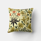 William Morris – セラディネ人気がある、パターン、 クッション (裏面)