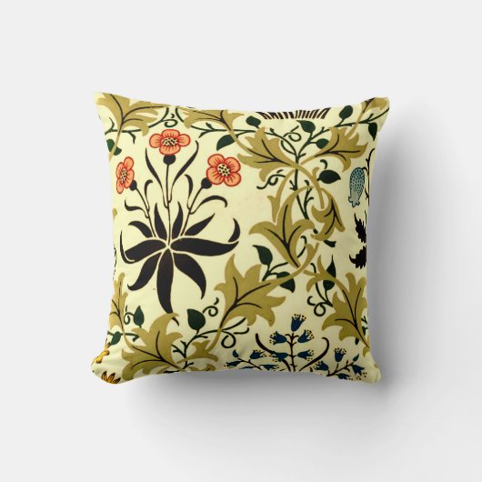 William Morris – セラディネ人気がある、パターン、 クッション (正面)
