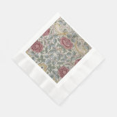 William Morris -バラパターン 縁ありランチョンナプキン (角)