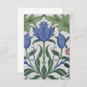 William Morris -フローラ壁紙デザイン エンクロージャーカード (正面/裏面)