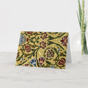 William Morris – ブロケード、ヴィンテージフローラルパターン カード