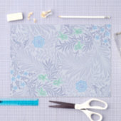 William Morris – ラークスパープルフラワー葉& 薄葉紙 (クラフト)