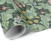 William Morris – レスター、フローラルパターン ラッピングペーパー (ロールコーナー)