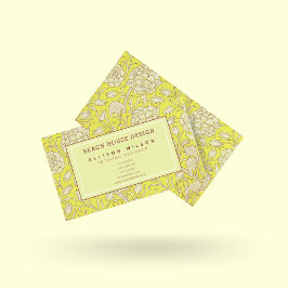 William Morris – ワイルドチューリップ – イエローフローラ 名刺