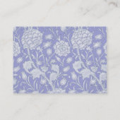 William Morris – ワイルドチューリップ – 紫フローラ 名刺 (裏面)