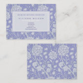 William Morris – ワイルドチューリップ – 紫フローラ 名刺 (正面/裏面)