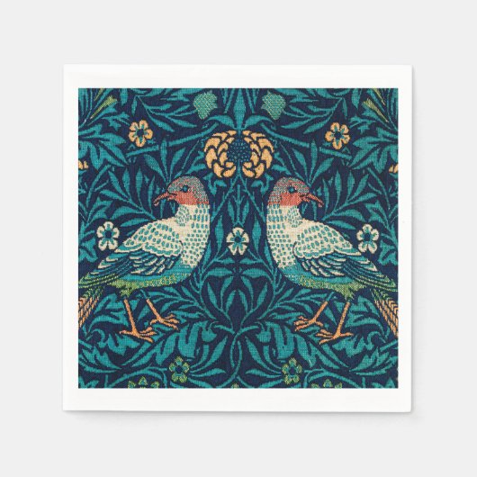William Morris -ヴィンテージフローラ スタンダードカクテルナプキン (正面)