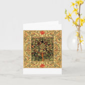 William Morris – 生活パターンの木 カード (黄色い花)