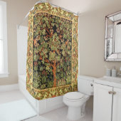 William Morris – 生活パターンの木 シャワーカーテン (インサイチュ)