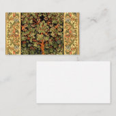 William Morris – 生活パターンの木 名刺 (正面/裏面)