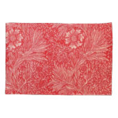 William Morris,赤,花の模様ビクトリアン,アートなし 枕カバー (裏面)