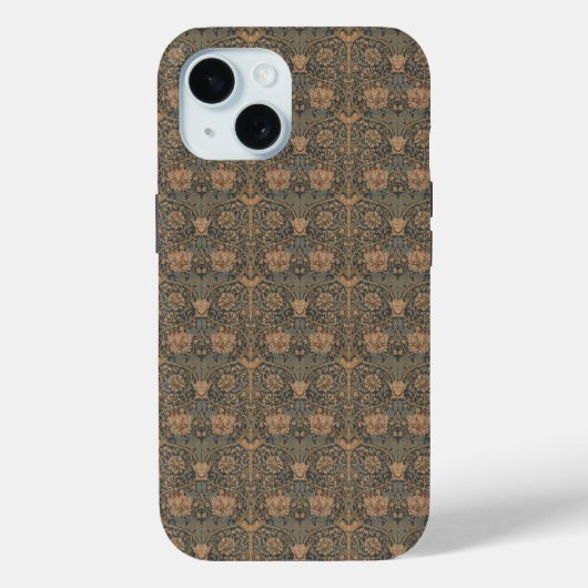 William Morris：青いハニーサックル電話/パッドケース Case-Mate iPhoneケース (裏面)