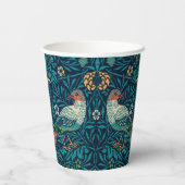 William Morris – 鳥の花模様スプライシング 紙コップ (裏面)