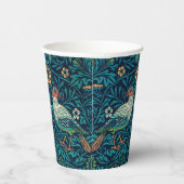 William Morris – 鳥の花模様スプライシング 紙コップ (右)