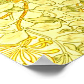 William Morris – 黄色のハニーサックル ポスター (角)