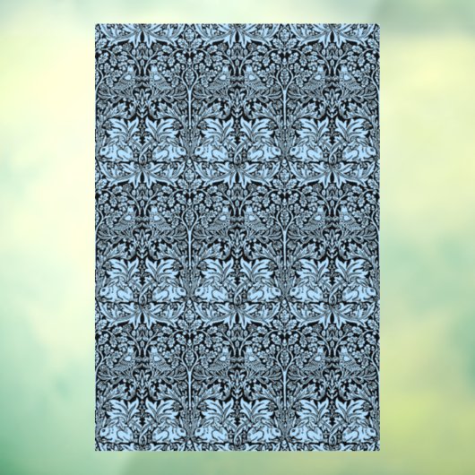 William Morris 1881 Birds, Rabbit Floral Pattern ウィンドウサイン (シート3)