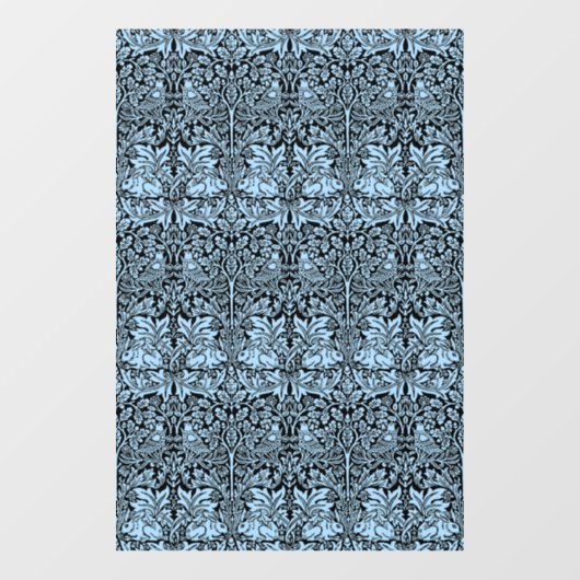 William Morris 1881 Birds, Rabbit Floral Pattern ウィンドウサイン (シート)