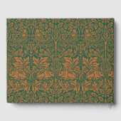 William Morris 1881 Birds, Rabbit Floral Pattern ゲストブック (裏面)