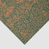 William Morris 1881 Birds, Rabbit Floral Pattern 薄葉紙 (詳細)