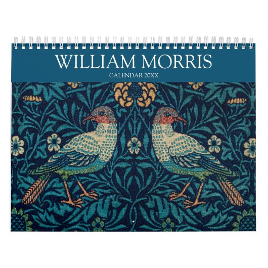 William Morris 2024ヴィンテージ絵を描のパターン カレンダー (カバー)