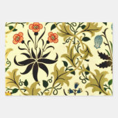 William Morris 3パターンヴィンテージ ラッピングペーパーシート (正面2)