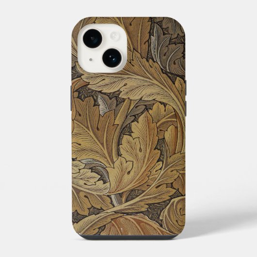 William Morris AcanthusパターンIphoneケース iPhoneケース (裏面)