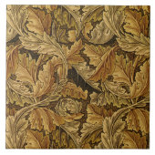 William Morris Acanthus Leaf in Brown タイル (正面)