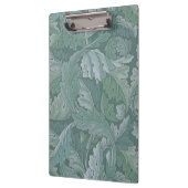 William Morris Acanthus Leaf Teal Blue Pattern クリップボード (左)